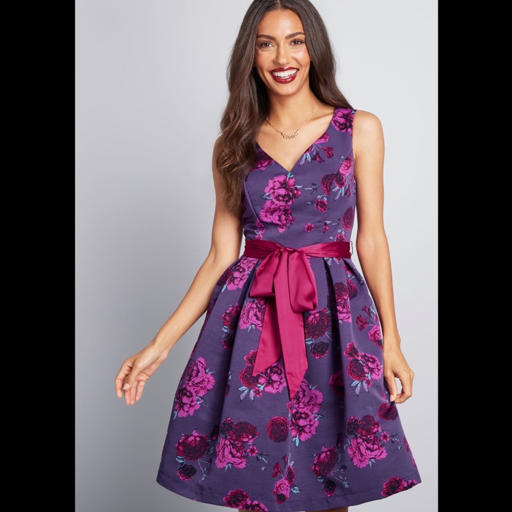 NWOT ModCloth Beautiful You Fit and Flare Dress